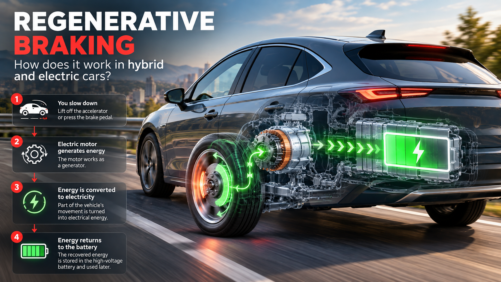 regenerative braking infographic