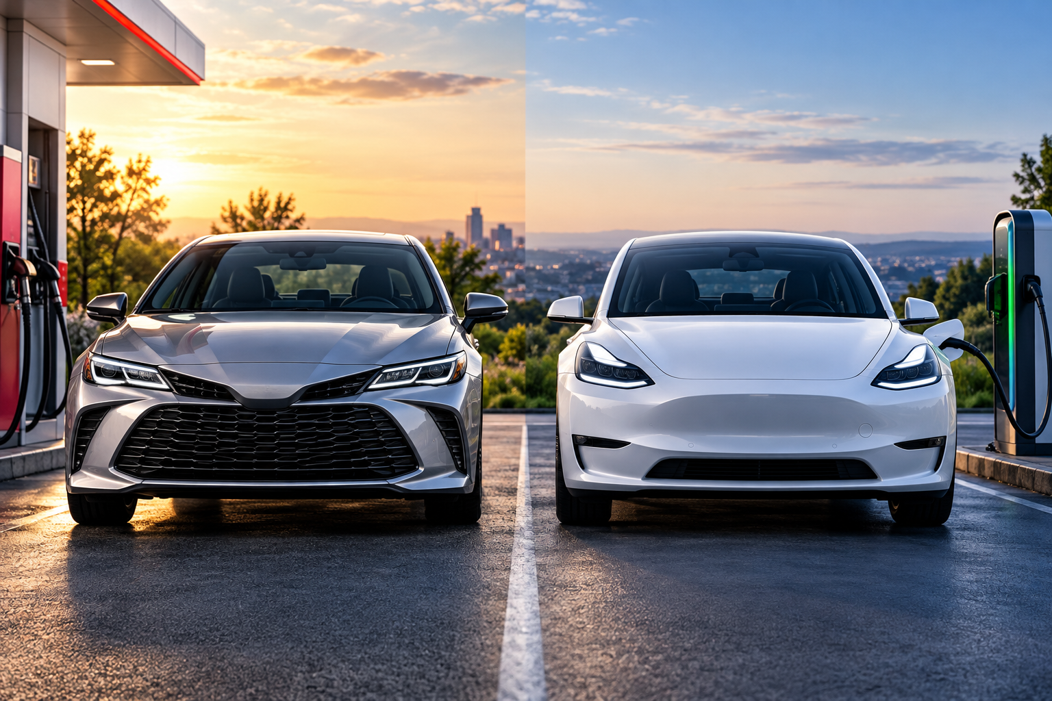 hybrid vs electric car